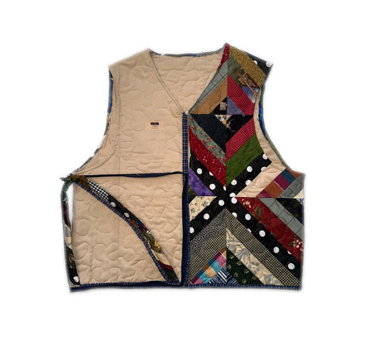 Quilted Patchwork Bag Vest