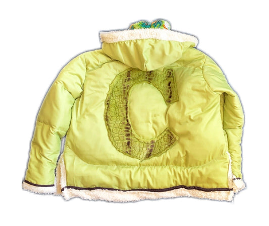 Cointel 1of1 Lime Green Sherpa Puffer