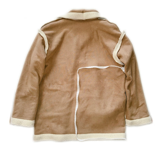 Tan Suede Sherpa Backet