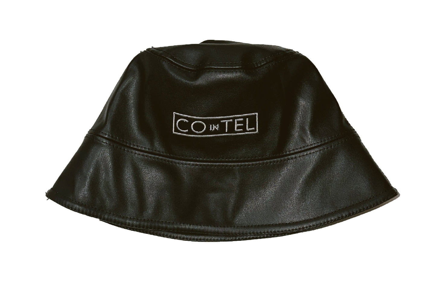 Black Leather Bucket Hat