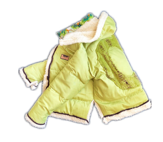 Cointel 1of1 Lime Green Sherpa Puffer